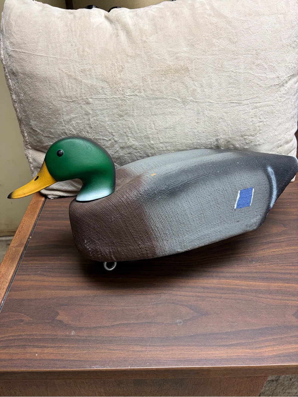 Signed Dave Wostanis Mallard Duck Decoy Floating Weighted Keel Composite